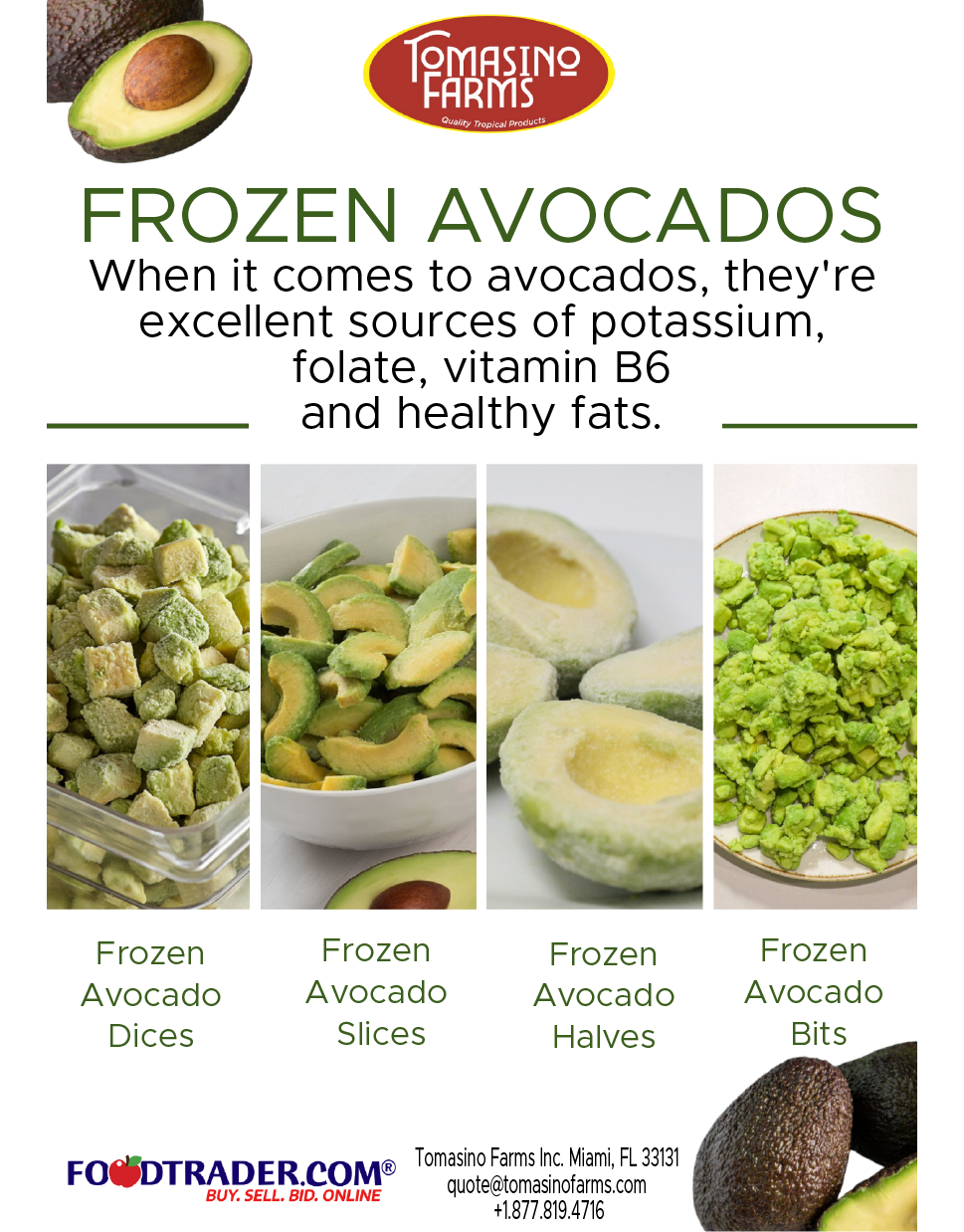 IQF Frozen Avocado Halves › FoodTrader