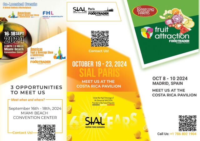 3 Opportunities to Meet Us: We Can't Wait to See You! ✨
https://www.americasfoodandbeverage.com/
https://www.sialparis.com/en
https://www.ifema.es/en/fruit-attraction
https://foodtrader.biz/
#tradeshow #sialparis #fruitattraction2024 #americasfoodandbeverageshow #tomasinofarms #foodtrader